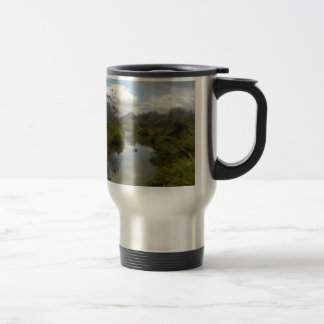 Beautiful New Zealand Landscape. Quiet, reflective Travel Mug