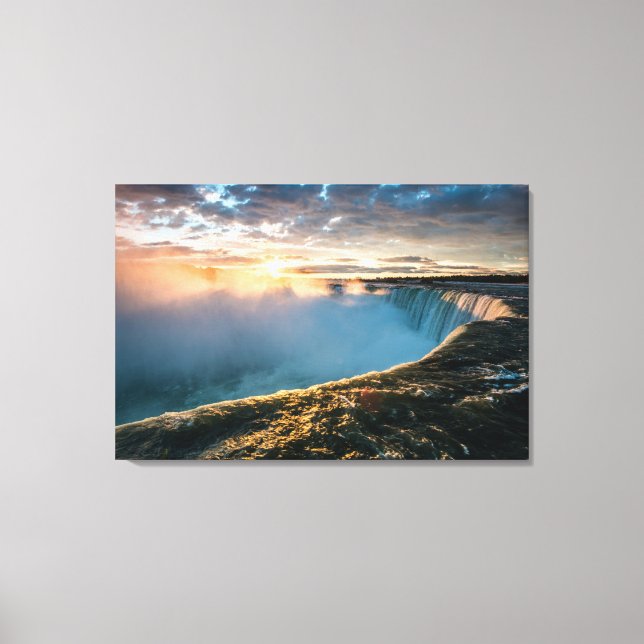 Beautiful Niagara Falls at Sunrise Canvas Print (Front)