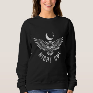 Beautiful Night Owl Cute Bird Cool Eagle Owner Owl Sweatshirt
