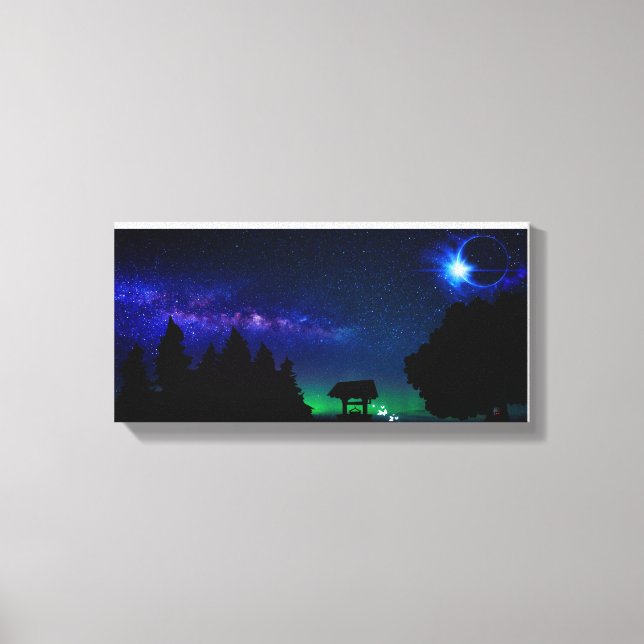Beautiful Night Sky Canvas Print (Front)