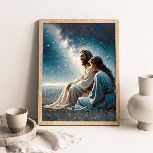 Beautiful Nights, Christian Wall Art, Jesus and Poster