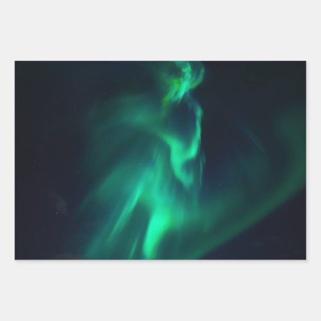 Beautiful Northern Lights Wrapping Paper (Front)