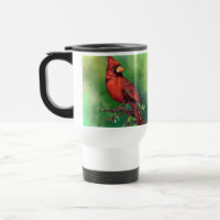 Beautiful Northern Red Cardinal Bird Painting -