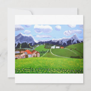 Beautiful Norway invitation card