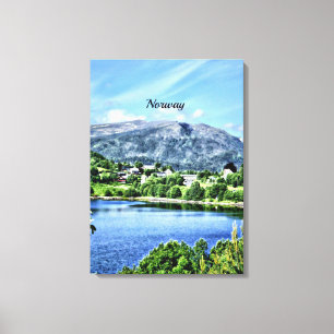 Beautiful Norway, scenic landscape Canvas Print