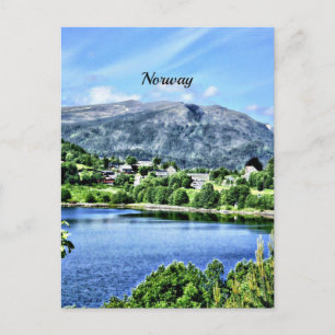 Beautiful Norway, scenic landscape Postcard