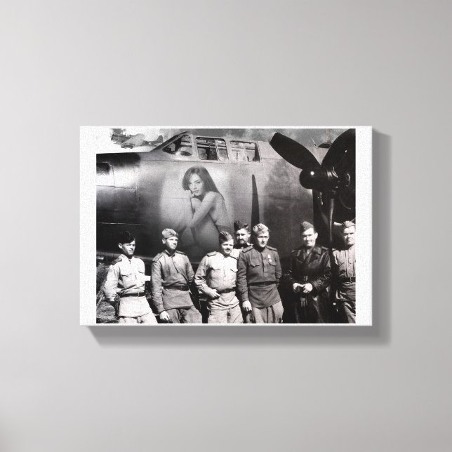 Beautiful Nose Art Canvas Print (Front)