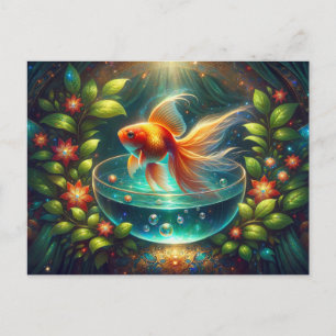 Beautiful Nowruz Goldfish Postcard