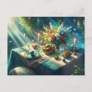 Beautiful Nowruz Table Postcard