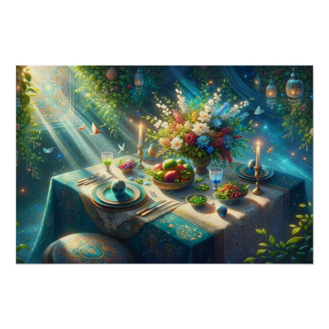 Beautiful Nowruz Table Poster (Front)