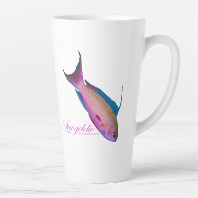 Beautiful nuptial colouring for the Sea goldy Latte Mug (Right)