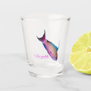 Beautiful nuptial colouring for the Sea goldy Shot Glass