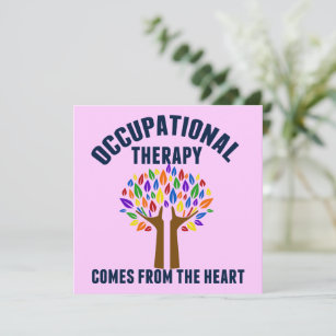 Beautiful Occupational Therapy Tree OT Quote Card
