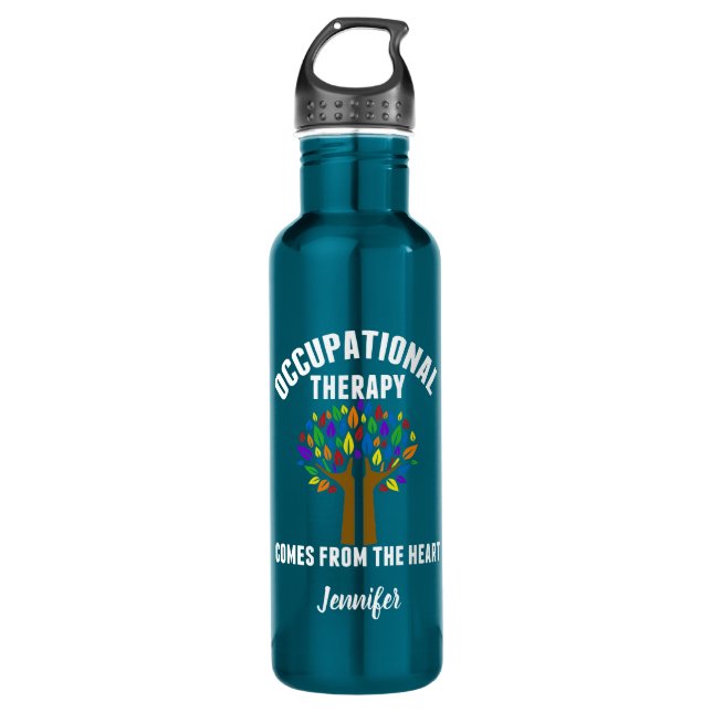 Beautiful Occupational Therapy Tree Quote 710 Ml Water Bottle (Front)