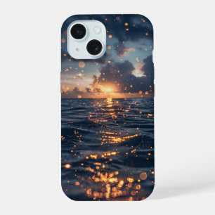 Beautiful Ocean at Sunset iPhone 15 Case