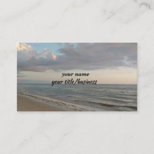 Beautiful Ocean Background Business Card