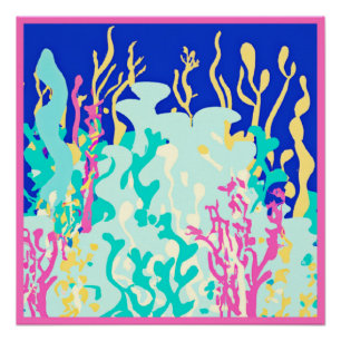 Beautiful Ocean Patterns Design. Buy Now Poster