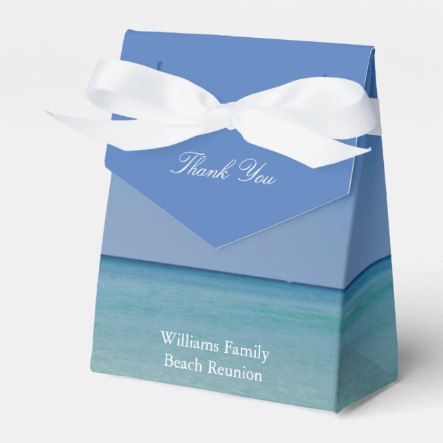 Beautiful Ocean Photography Custom Beach Party Favor Box (Front Side)