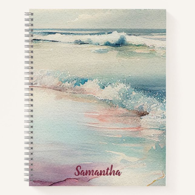Beautiful Ocean Scene Notebook (Front)