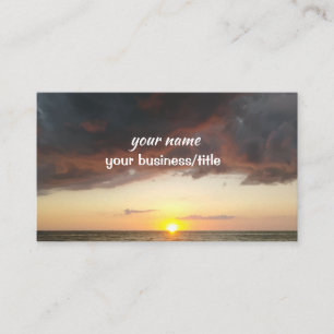 Beautiful Ocean Sunset Business Card