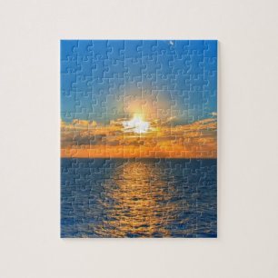 Beautiful ocean sunset jigsaw puzzle