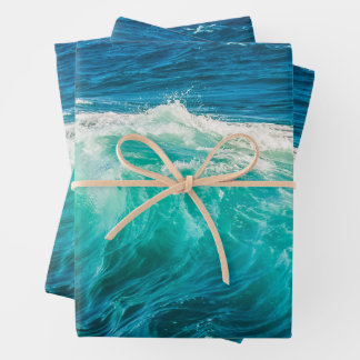 Beautiful Ocean Waves Wrapping Paper Sheet