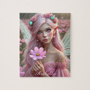 Beautiful October Fairy in Cosmos Jigsaw Puzzle