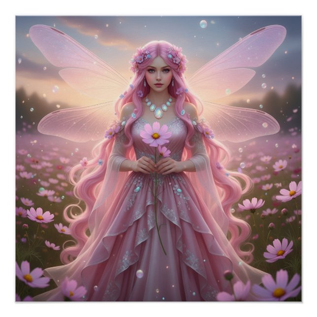 Beautiful October Opal Fairy Poster (Front)