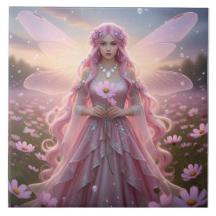 Beautiful October Opal Fairy Tile