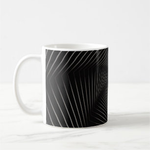 Beautiful of geometric line art abstract backgroun coffee mug