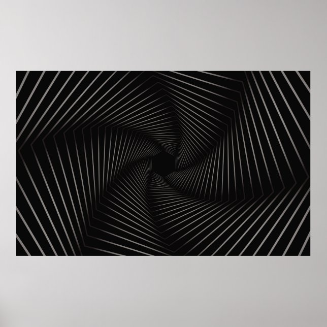 Beautiful of geometric line art abstract backgroun poster (Front)
