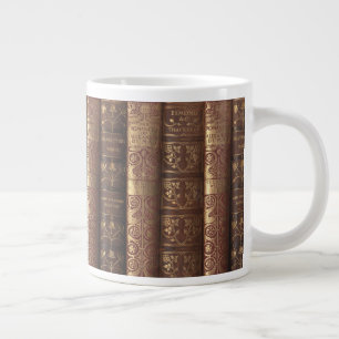 Beautiful Old Books (Dumas) Large Coffee Mug