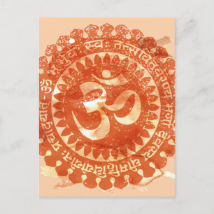 Beautiful Om postcard