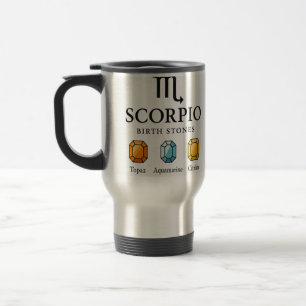 Beautiful Opal for October Birthdays Travel Mug