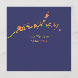 Beautiful Orange Blossom Wedding Save the Date