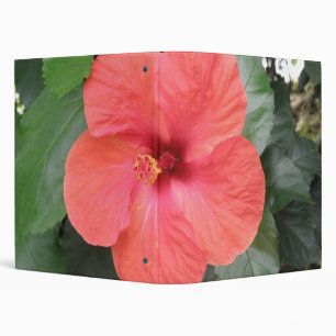 Beautiful Orange Hibiscus Flower Photograph Album Binder