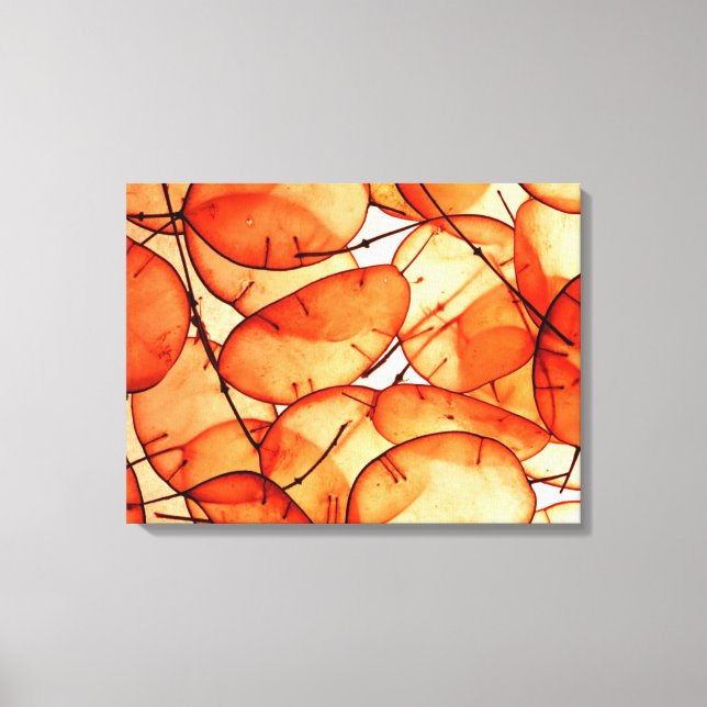 Beautiful Orange Leaf Wrapped Canvas (Front)