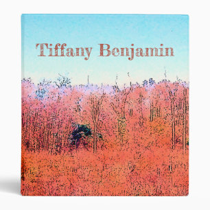 Beautiful Orange Meadow Binder