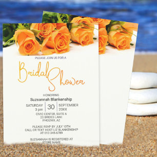 Beautiful Orange Rose Bouquet Template 