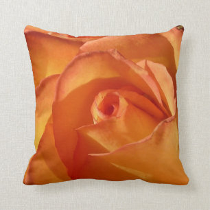 Beautiful Orange Rose Throw Pillow
