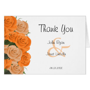 Beautiful Orange Roses on White Dots