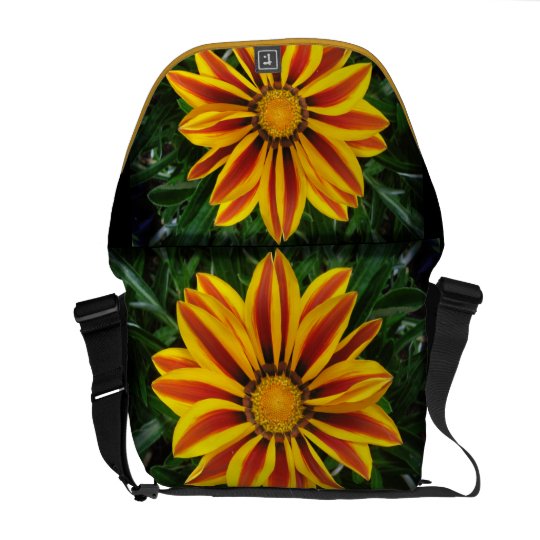 Beautiful Orange Sun Flower Photo Courier Bag