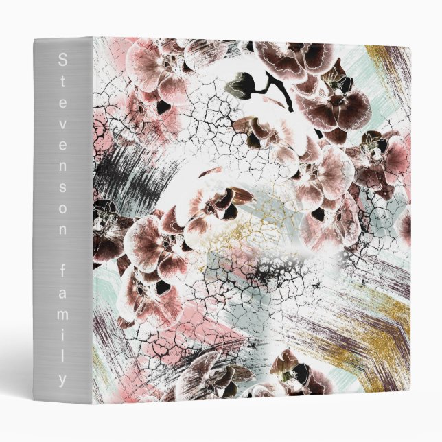 Beautiful orchid stylish binder (Front/Spine)