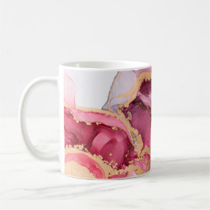 Beautiful oriental background. Fluid art, alcohol Coffee Mug