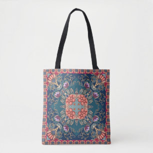 Beautiful ornament with lilac tulip flowers and ab tote bag