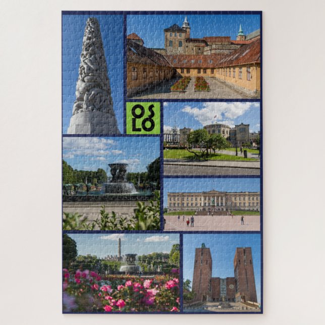 Beautiful Oslo, Norway, Jigsaw Puzzle (Vertical)