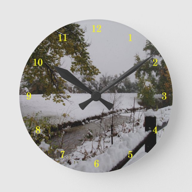 Beautiful Outdoor Scenery Wall Clock (Front)
