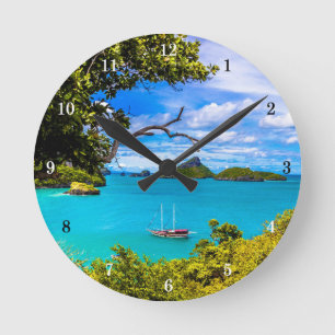 Beautiful Outdoor Scenery Wall Clock