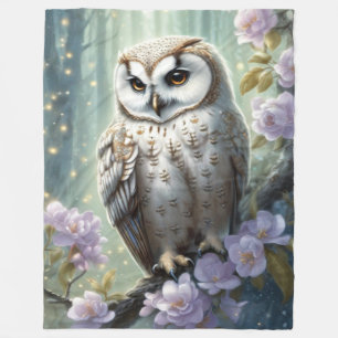 Beautiful Owl Fleece Blanket