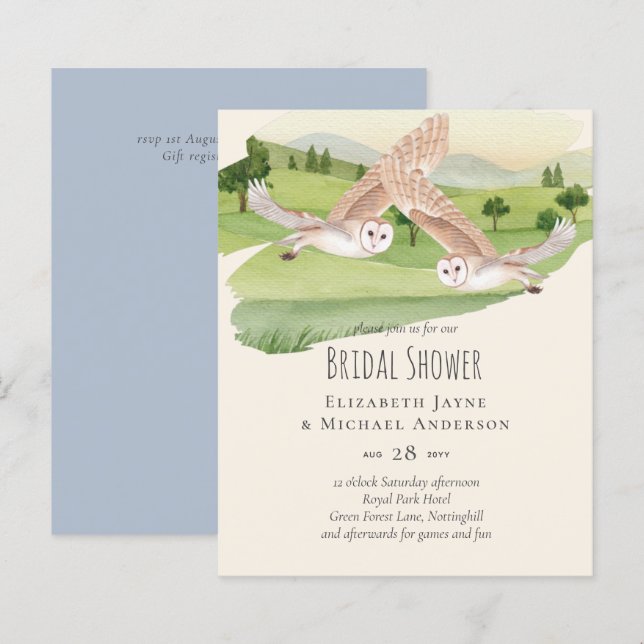 Beautiful OWLS Wedding (Front/Back)